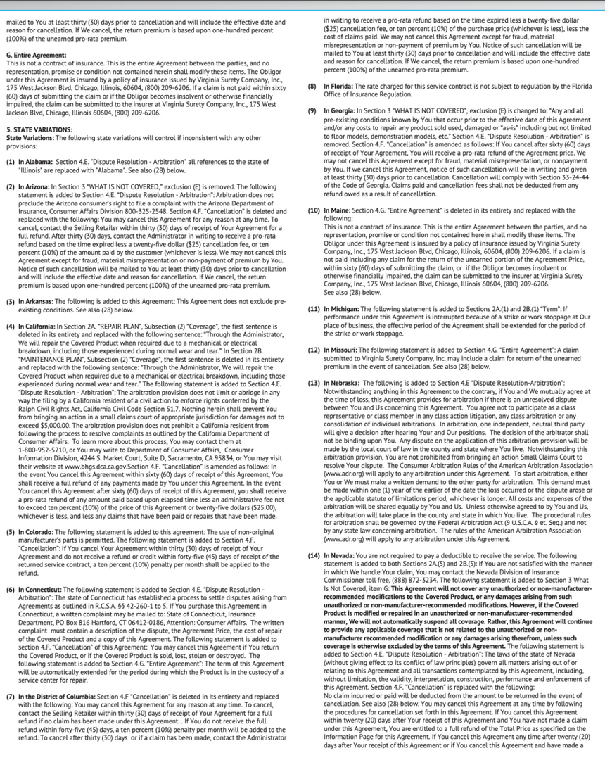 4-Year Preventative Maintenance Warranty